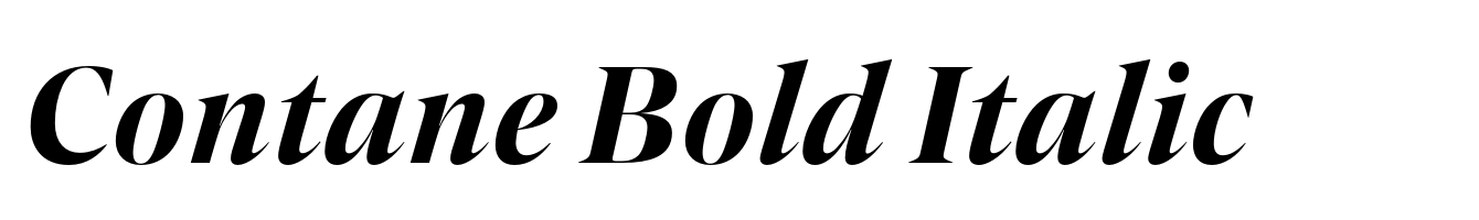 Contane Bold Italic